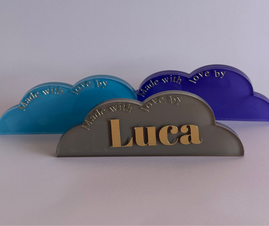 “Made with Love” Acrylic Magnets – Kids Artwork Display for Fridge