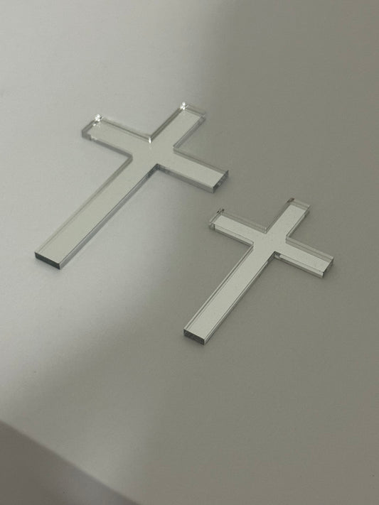 Silver Cross Acrylic
