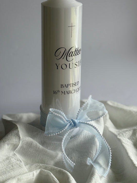 Personalised Baptism Candle