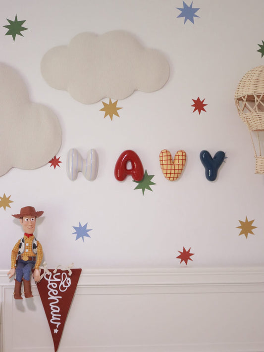 3D BUBBLE LETTERS- 3D PRINTED LETTERS- PATTERN BUBBLE LETTERS- CERAMIC LETTERS- GLOSS LETTERS- BEDROOM DECOR- NURSERY DECOR- KIDS BEDROOM- 3D NAME PLAQUE- 3D NAME SIGN- 3D PRINTED BUBBLE LETTERS FOR KIDS BEDROOM IN VARIOUS COLOURS AND PATTERNS