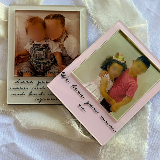 Custom Acrylic Family Photo Magnet: Personalised Family Picture Fridge Magnets