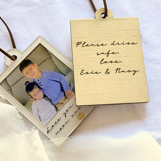 Personalised Car Picture Ornament, Mother's Day Gift, Drive Safe I Love You
