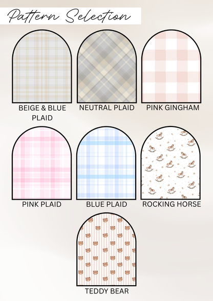 Pattern Baby Milestone Plaques- Newborn baby discs