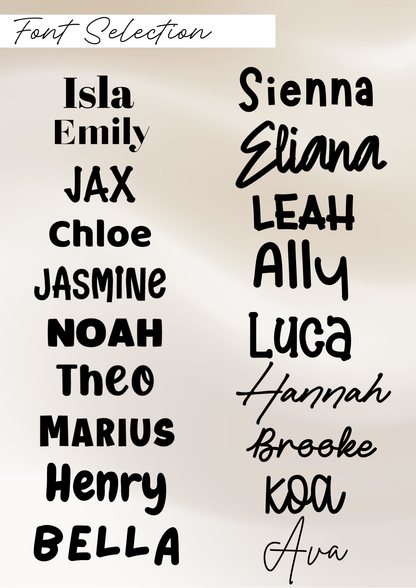 Double Layer Acrylic Name Sign- Multi Coloured