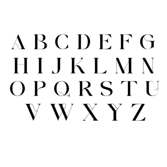 Fancy Font Single-Layer Acrylic Letters – Custom Decorative Initials for Boxes & Gifts