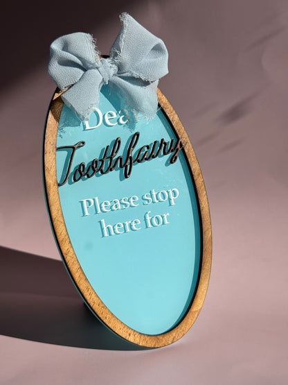 Personalised Kids Tooth Fairy Plaque