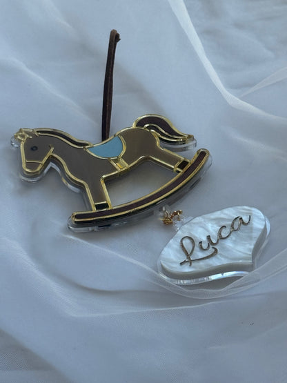Personalised Christmas Ornament- Rocking Horse