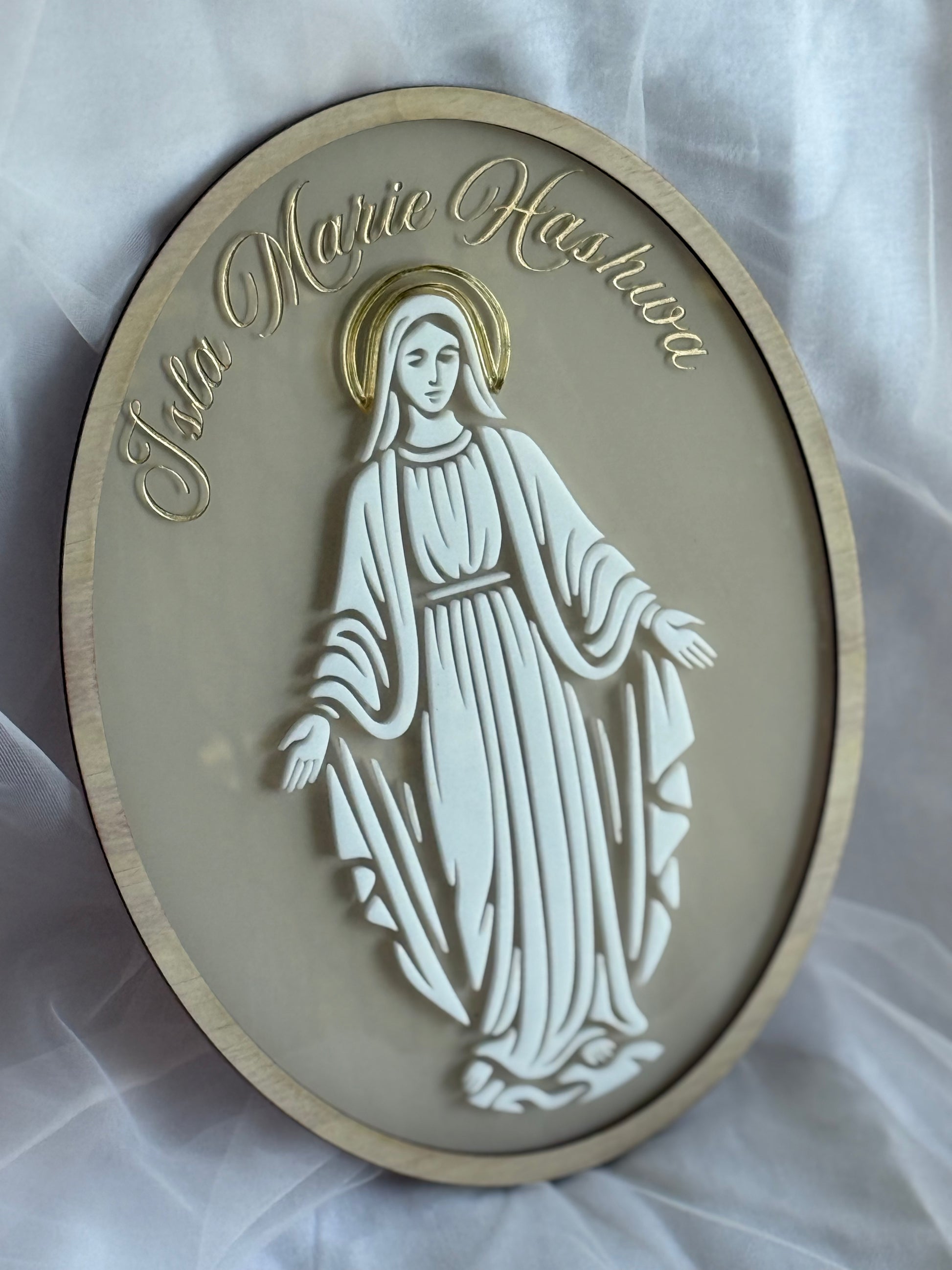 Decorative Plaque with religious figure- Mary