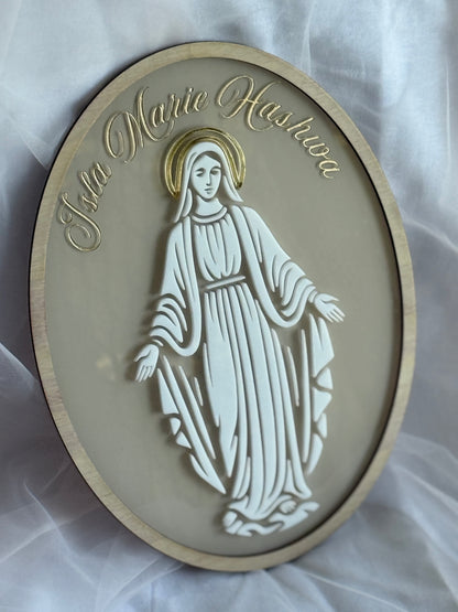 Decorative Plaque with religious figure- Mary