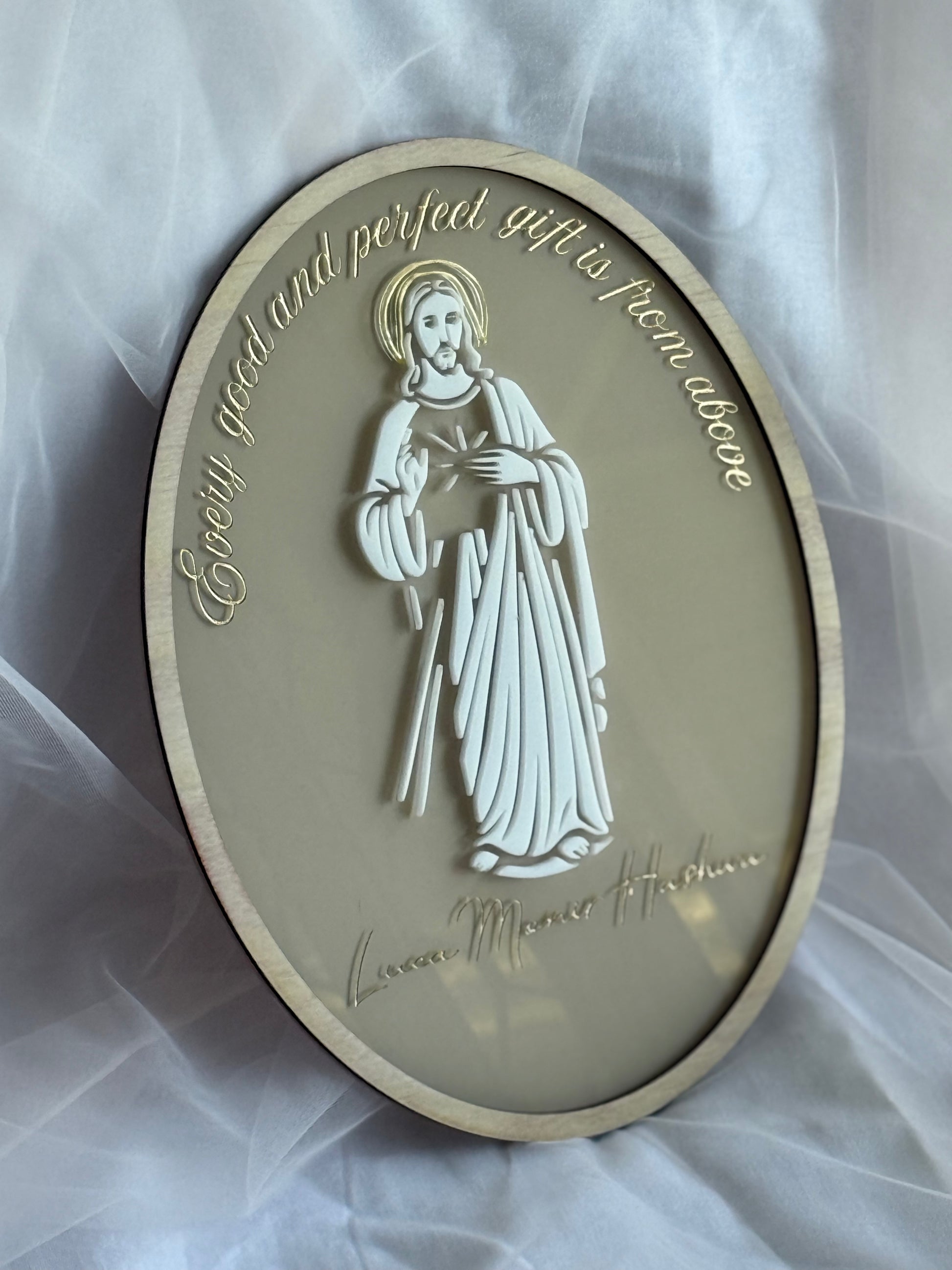 Decorative Plaque with religious figure- Jesus