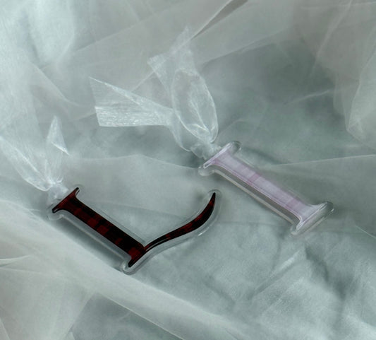 Double Layer Acrylic letter- Plaid Acrylic