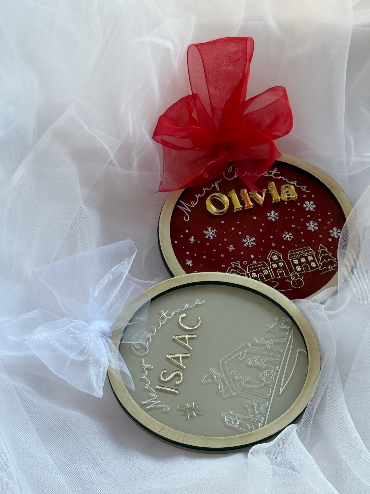 Personalised Round Bauble- Christmas