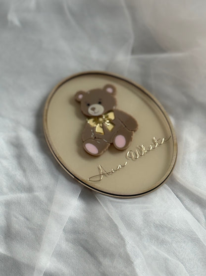 Birth Announcement Plaque- Teddy Bear