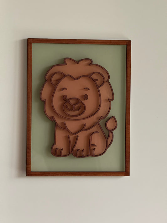 Safari Wall Decor- Lion 