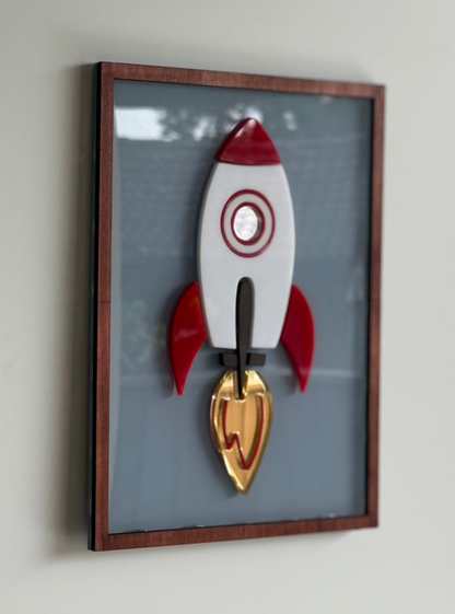Bedroom wall decor- Rocket 