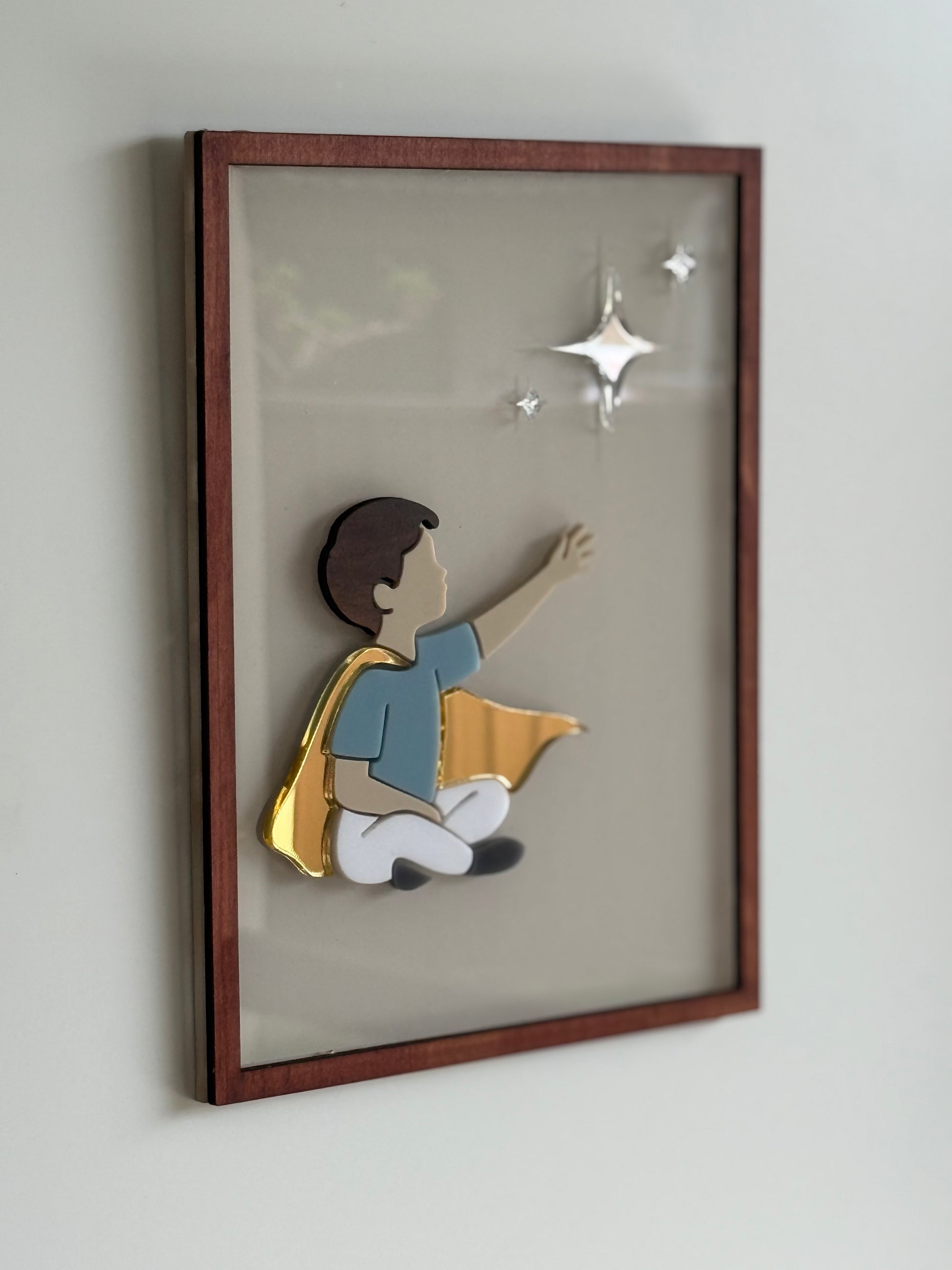 Nursery wall decor- Reach for the Stars