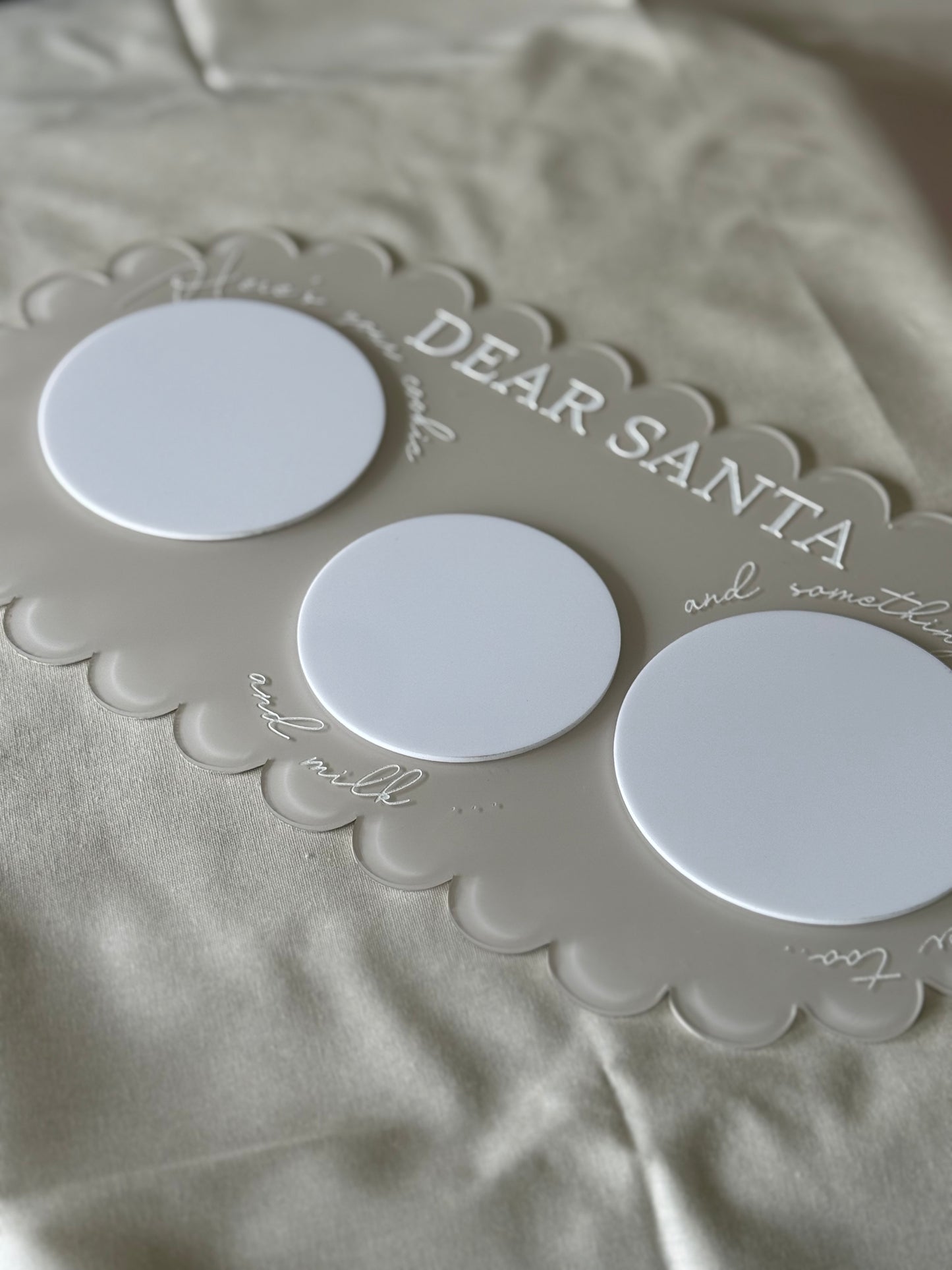 Christmas Eve Plate Tray- Santa & Reindeer Treats
