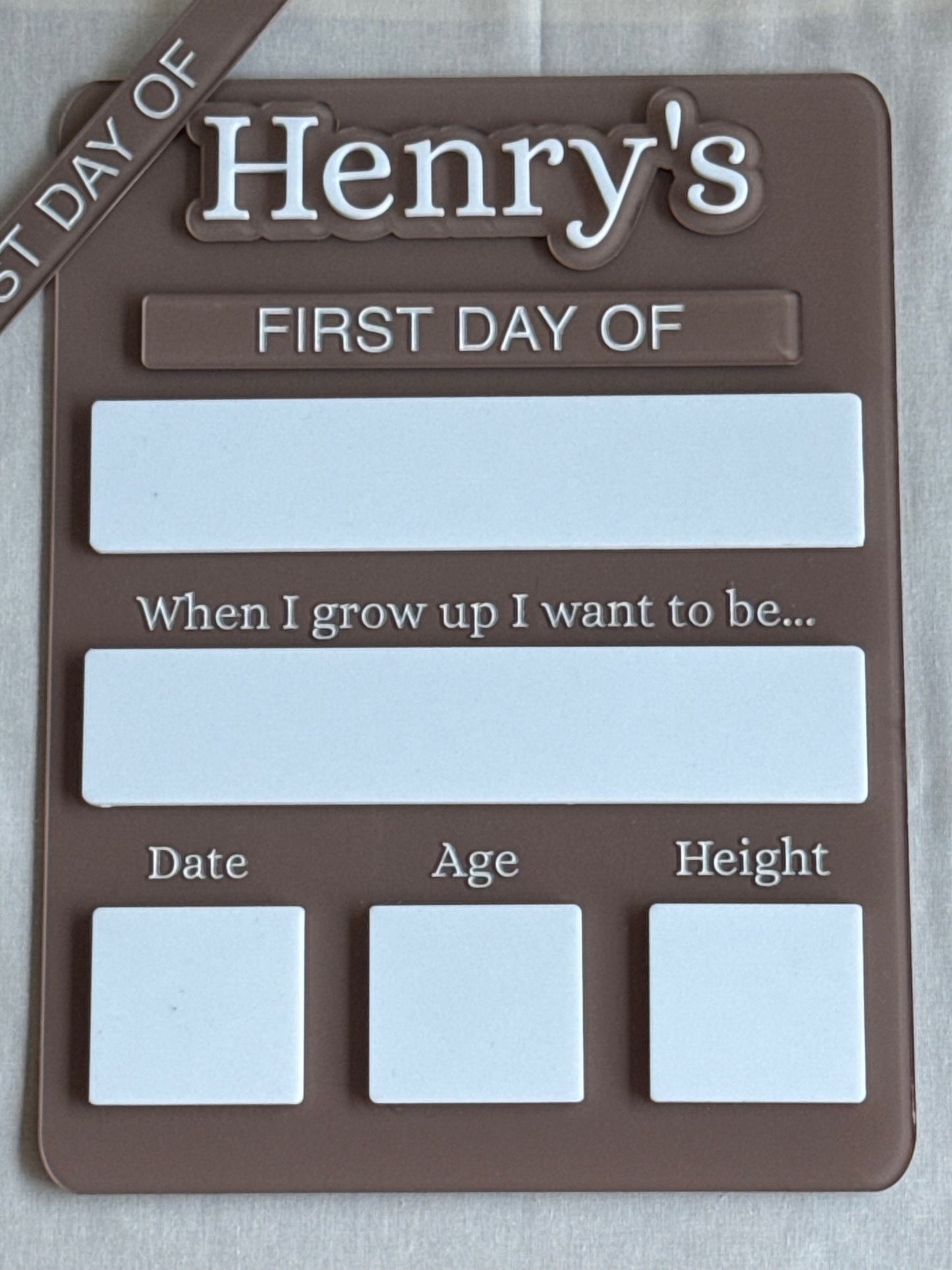 Personalised First Day/Last Day School Board | Photo Prop