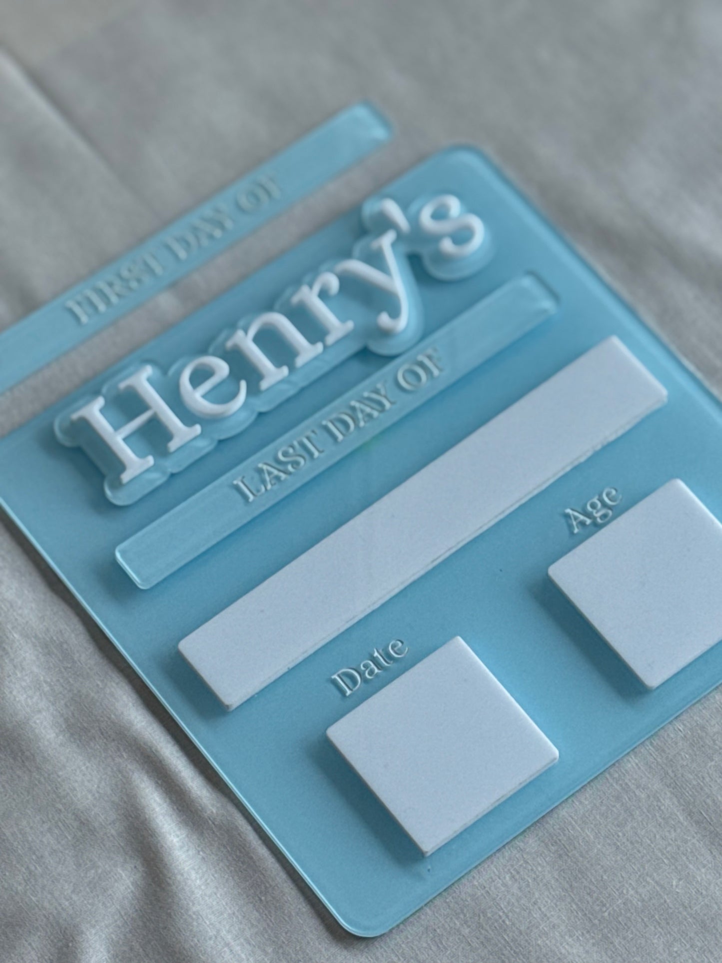Personalised First and Last Day of School Board | Acrylic School Grade Sign