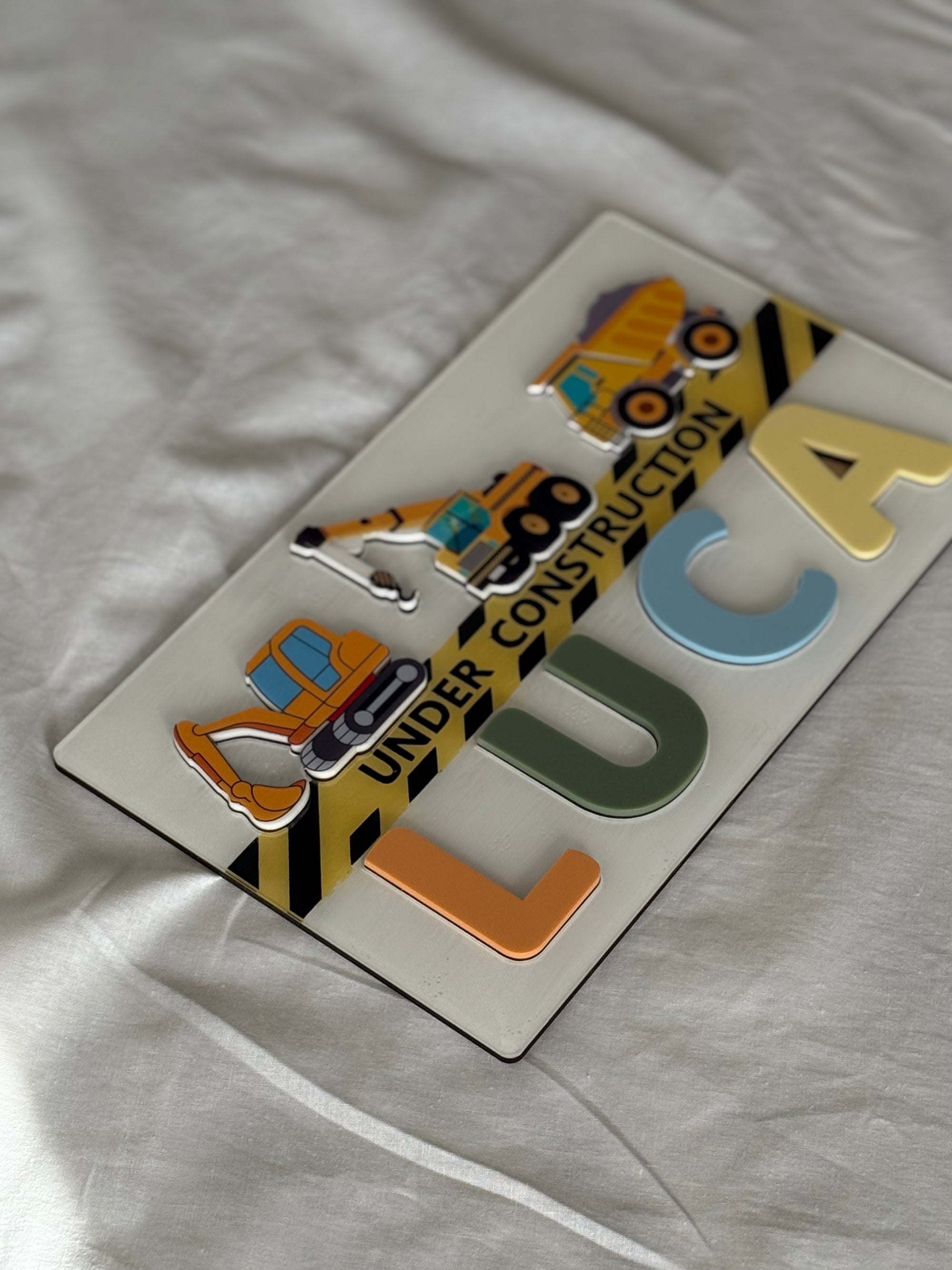 Construction Puzzle Board