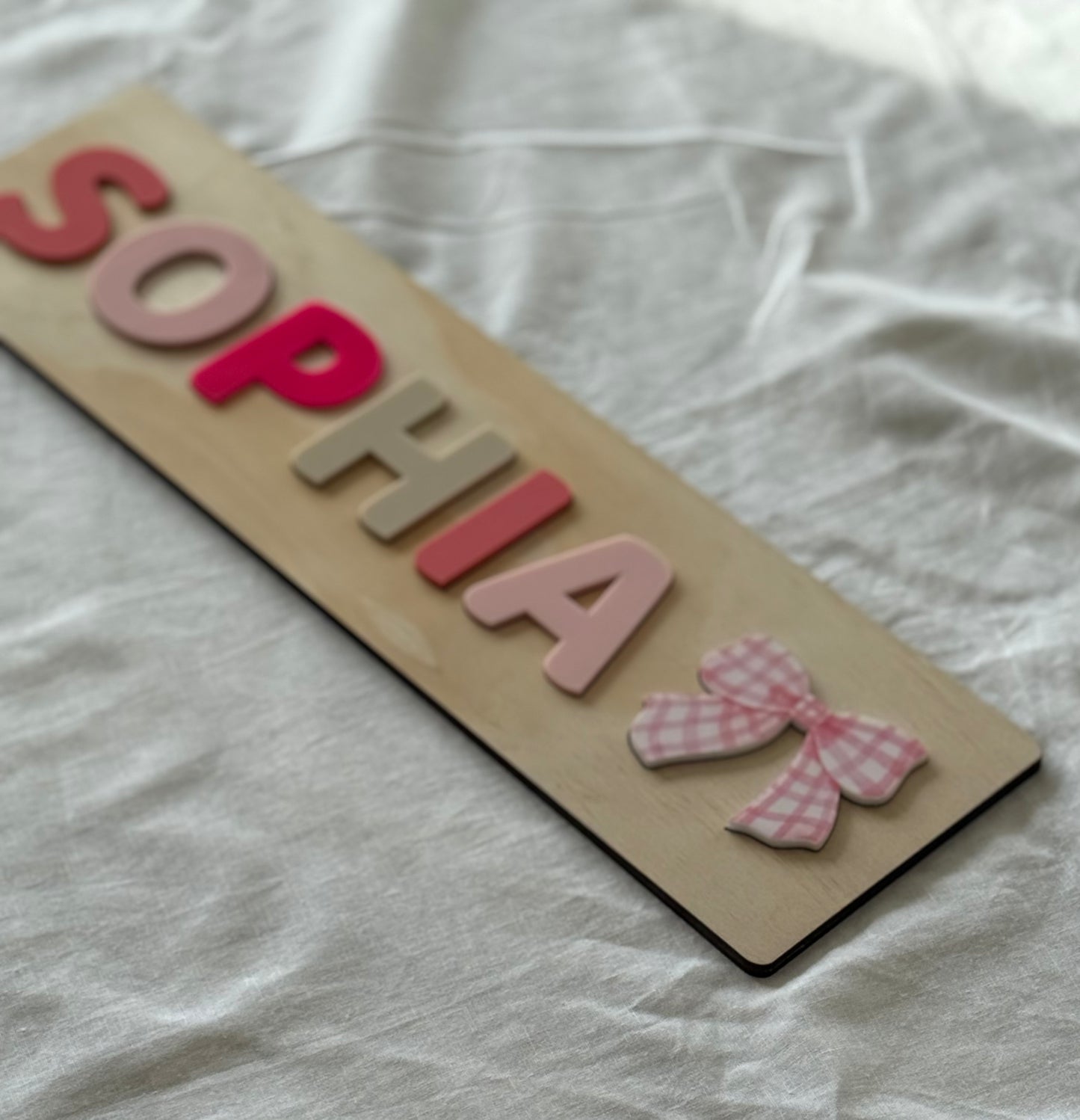 Personalised puzzle board- Multiple Colours