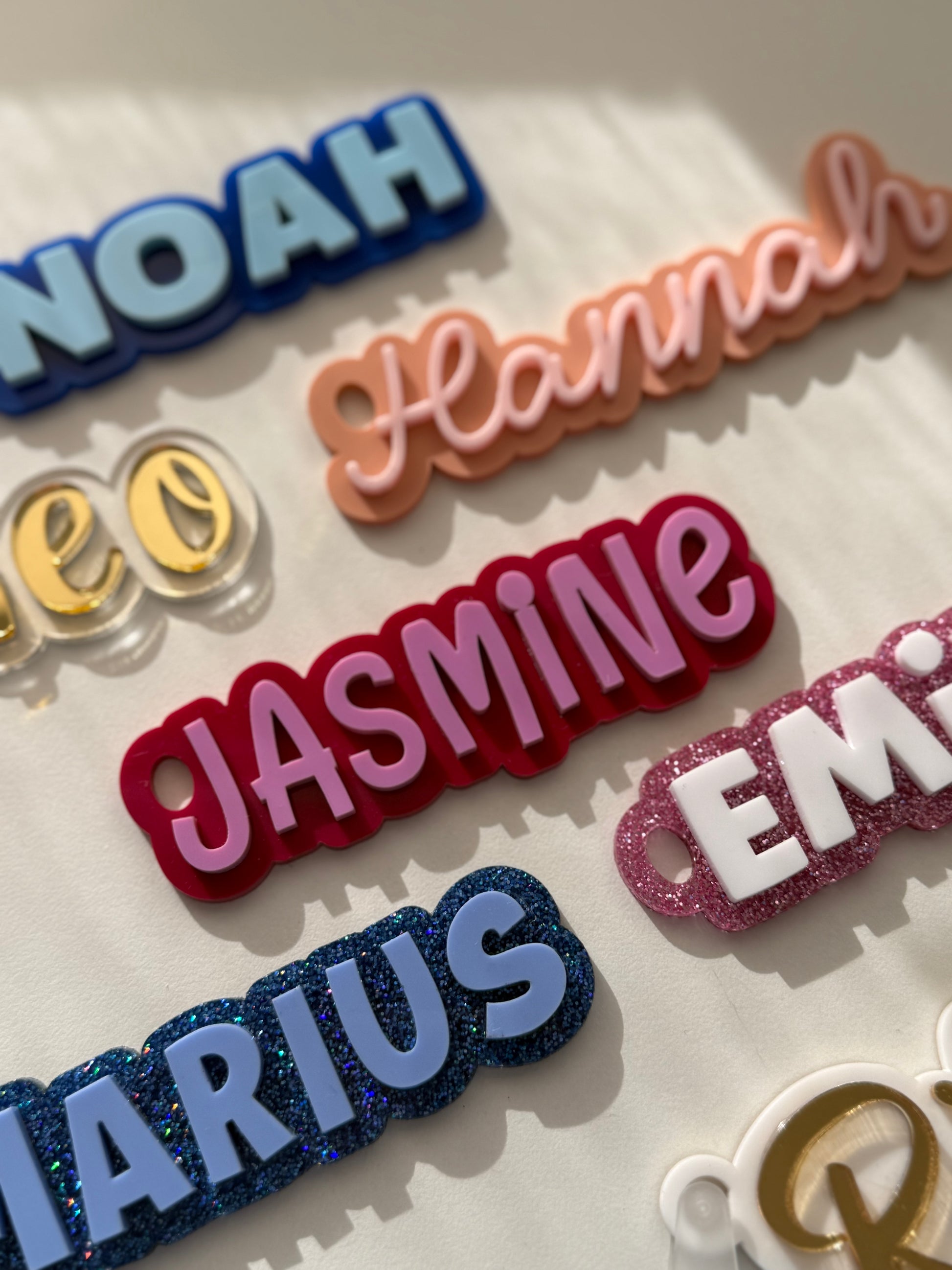 School backpack- Custom Bag Tag- Luggage Tag- Custom Name Tag- Custom Name Sign- Colourful Name Tag- Personal Name Tag- Customisable Tag- Kindy Name Tag- Lunchbox Name Tag- Name Keyring Kids- Customised Keyrings- Lunchbox Name Tag- Double Layer Name Tag- Multiple Colours- 3D Name Sign- Rubber Tag  