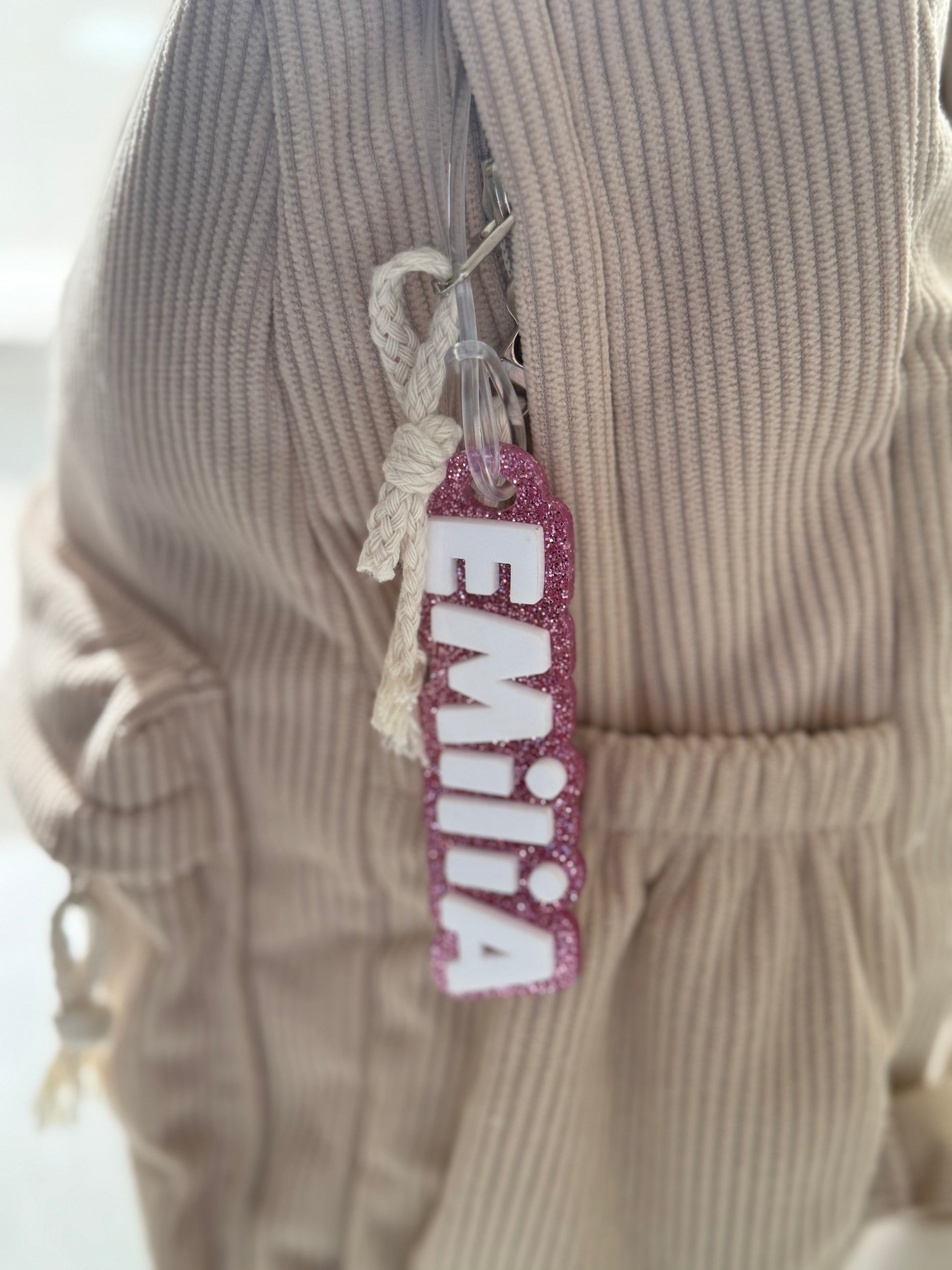School backpack- Custom Bag Tag- Luggage Tag- Custom Name Tag- Custom Name Sign- Colourful Name Tag- Personal Name Tag- Customisable Tag- Kindy Name Tag- Lunchbox Name Tag- Name Keyring Kids- Customised Keyrings- Lunchbox Name Tag- Double Layer Name Tag- Multiple Colours- 3D Name Sign- Rubber Tag  