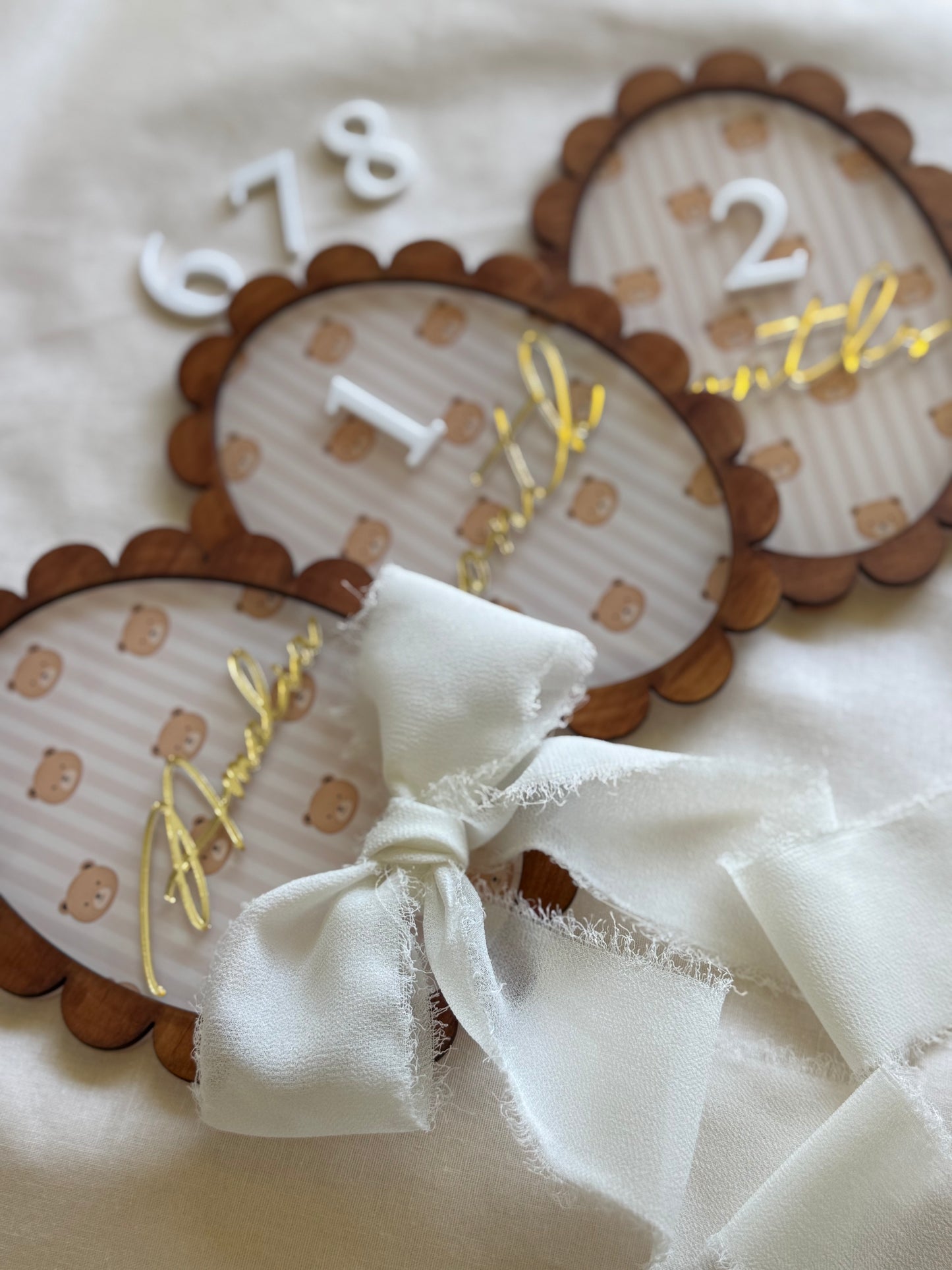 Baby Milestone Plaques- Newborn baby discs