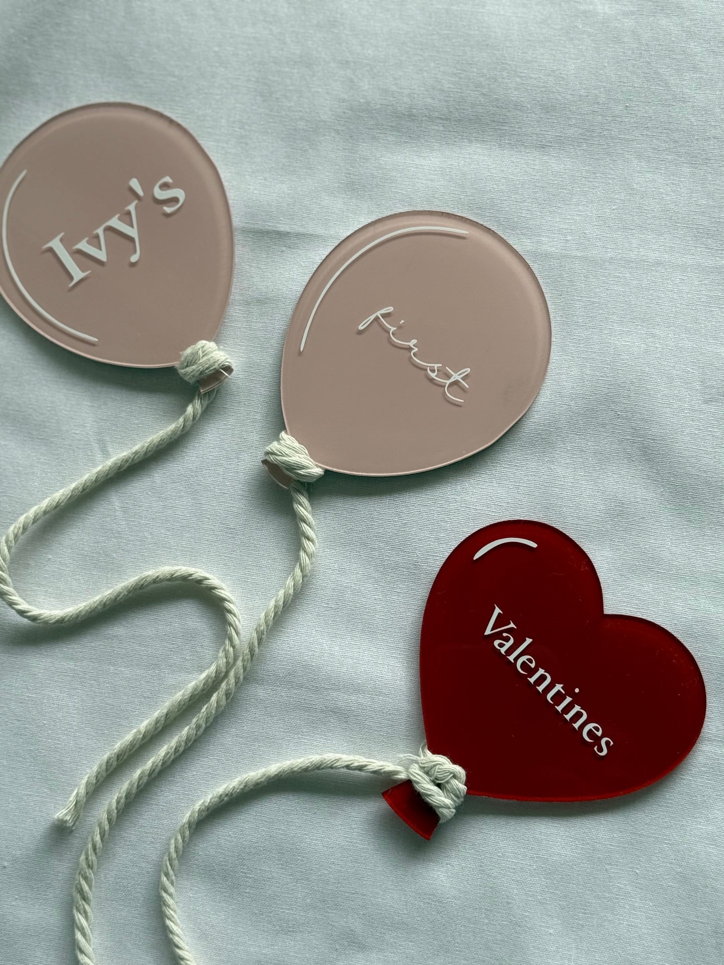 Baby's First Valentine's Day Acrylic Plaque Set