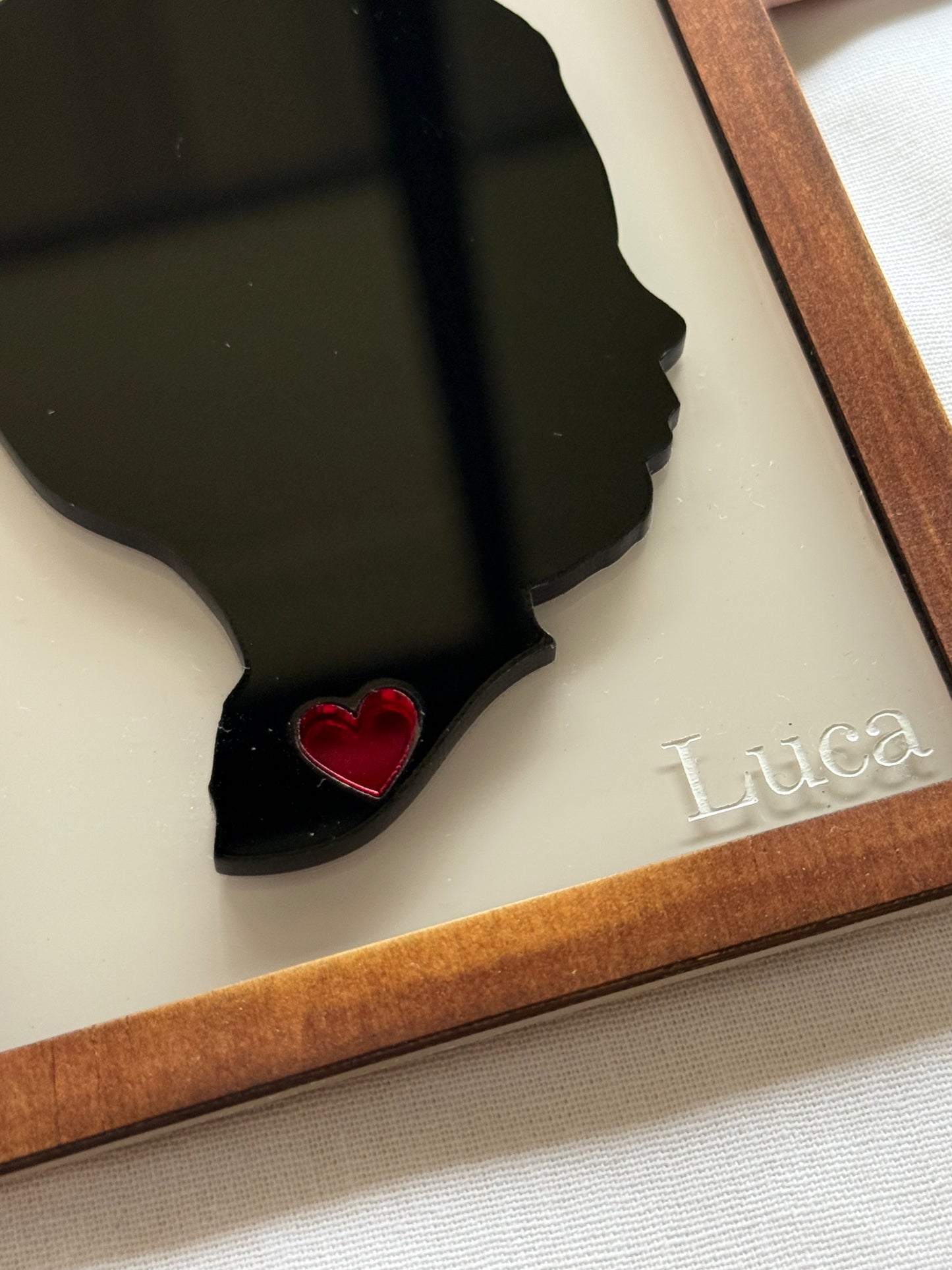Personalised Magnetic Baby Silhouette
