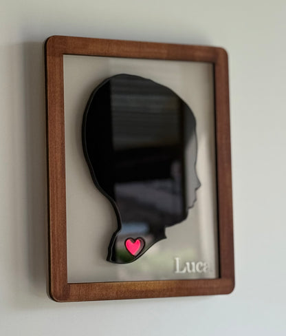 Personalised Magnetic Baby Silhouette