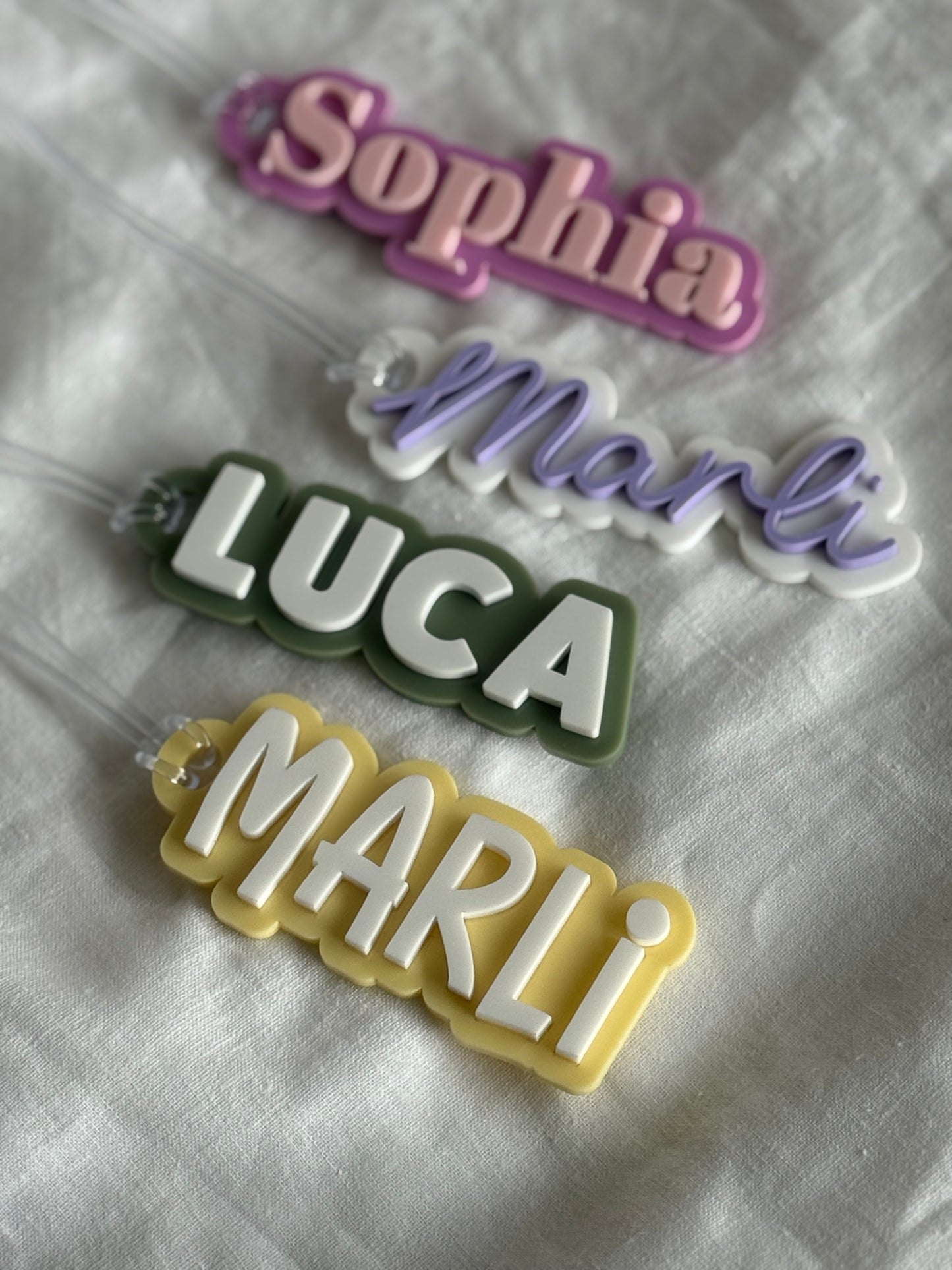 School backpack- Custom Bag Tag- Luggage Tag- Custom Name Tag- Custom Name Sign- Colourful Name Tag- Personal Name Tag- Customisable Tag- Kindy Name Tag- Lunchbox Name Tag- Name Keyring Kids- Customised Keyrings- Lunchbox Name Tag- Double Layer Name Tag- Multiple Colours- 3D Name Sign- Rubber Tag  