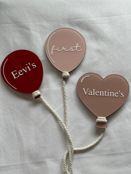 Baby's First Valentine's Day Acrylic Plaque Set