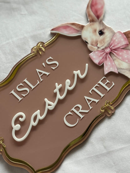 Personalised Easter Crate Plaque