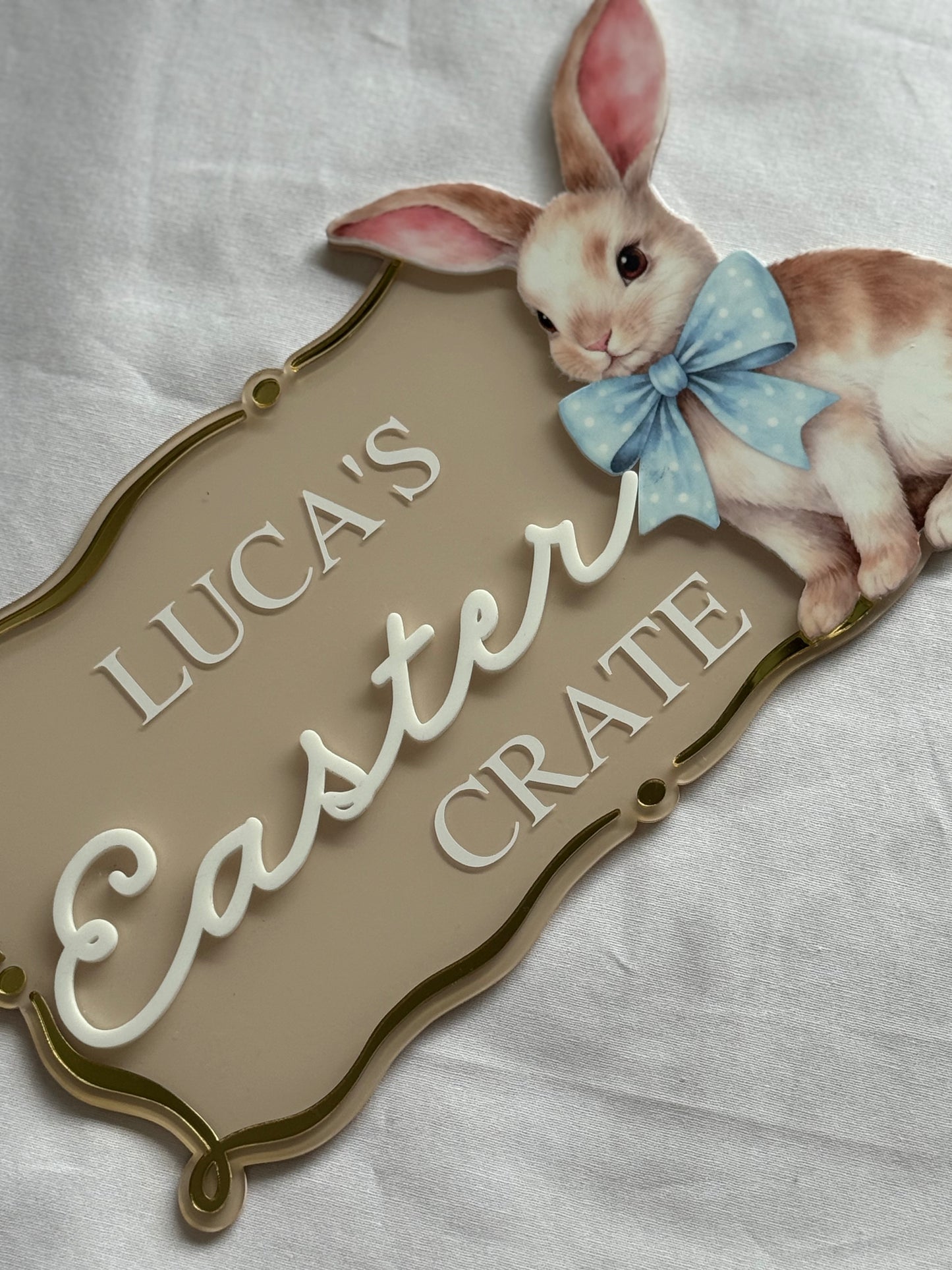 Personalised Easter Crate Plaque