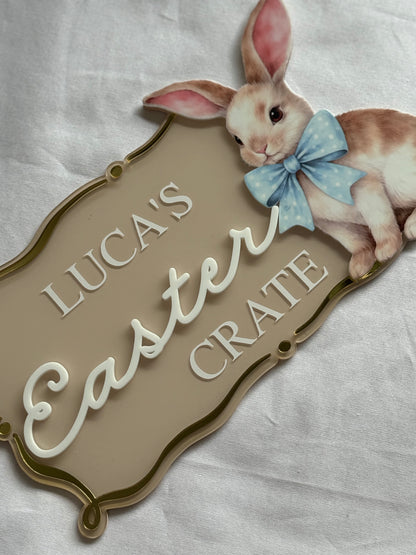 Personalised Easter Crate Plaque