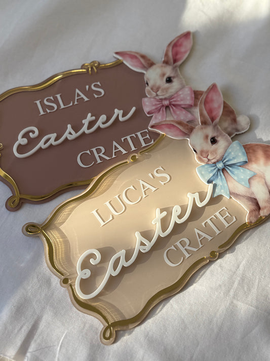 Personalised Easter Crate Plaque