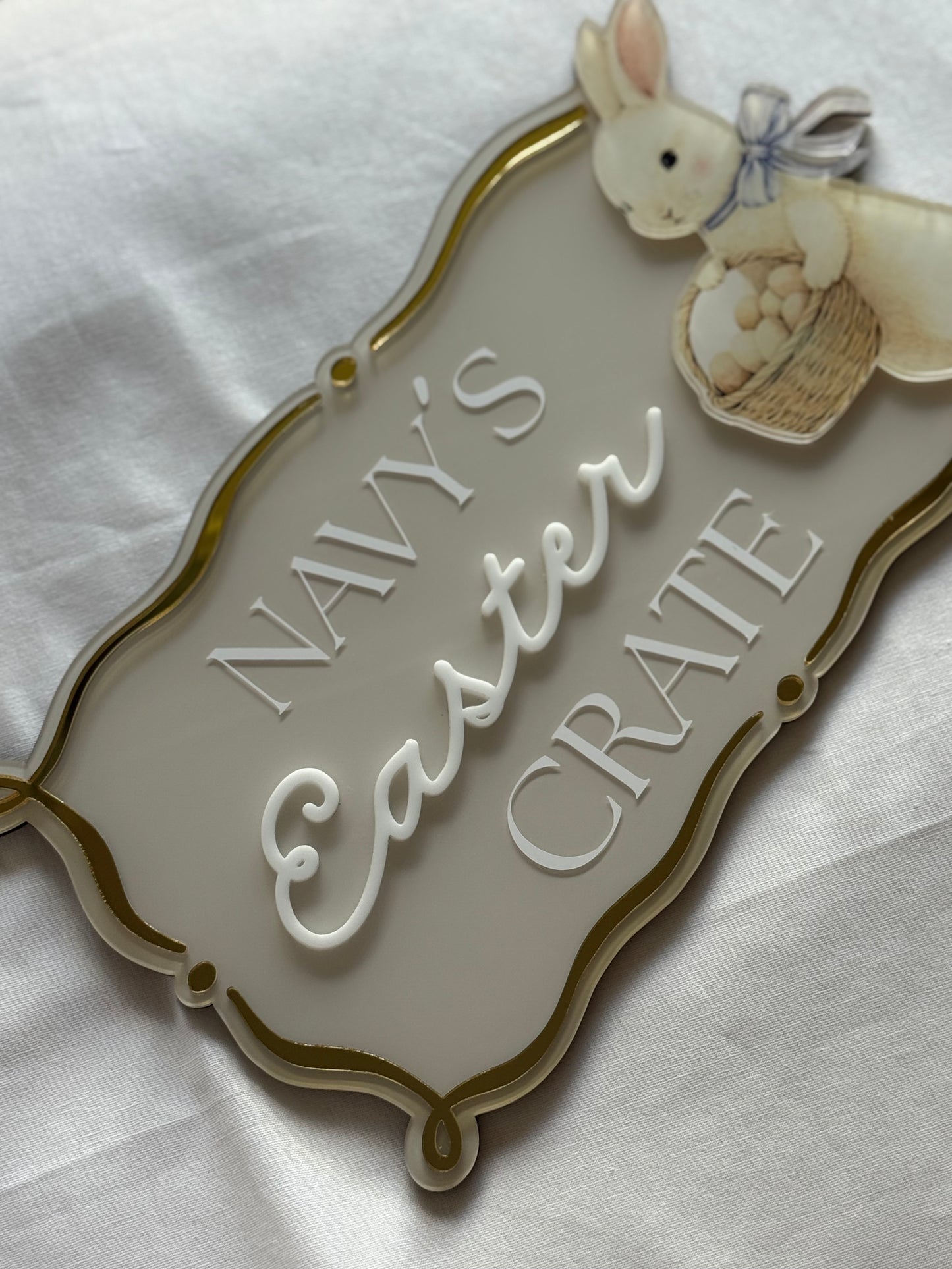 Personalised Easter Crate Plaque