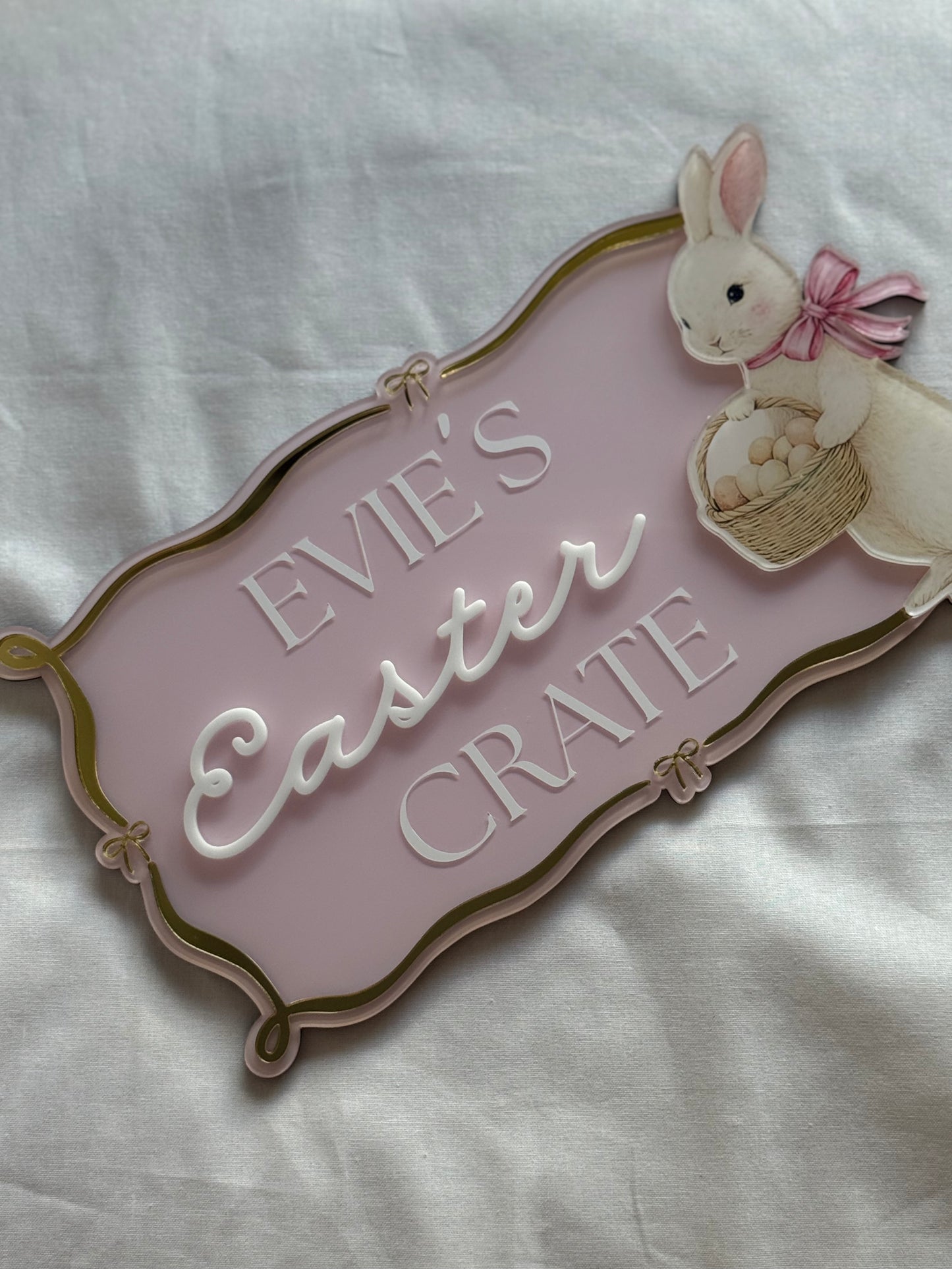 Personalised Easter Crate Plaque