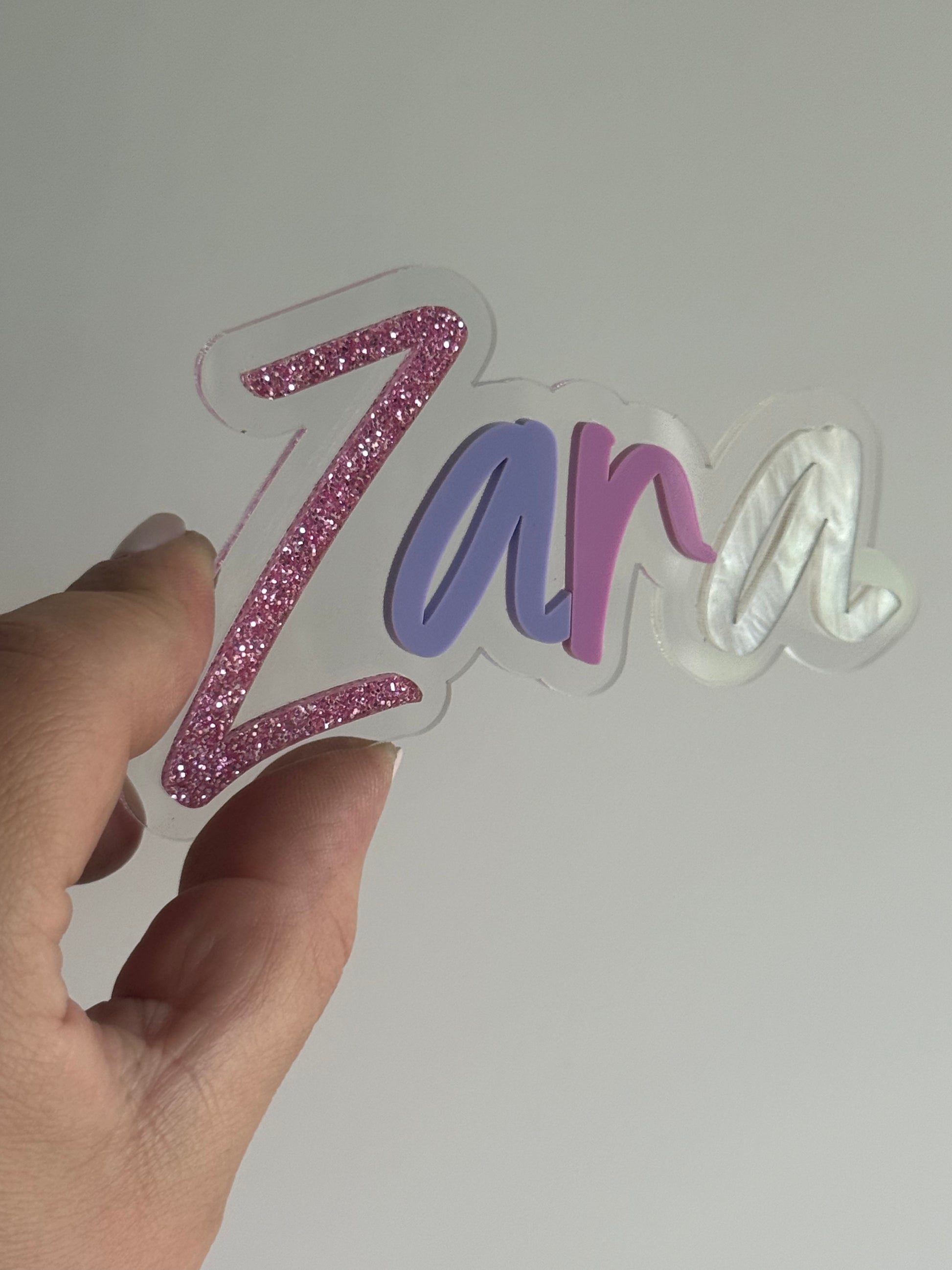 3D Name Sign- Multicoloured name sign-Double Layer Name Sign- Name Sign- Sign- Custom Sign- Bedroom Decor- Personalised Plaque- Acrylic Name Plaque- Name Wall Sign- Nursery Kids Decor- Personalised Gift- Kids Gift- Christmas gift