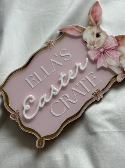 Personalised Easter Crate Plaque