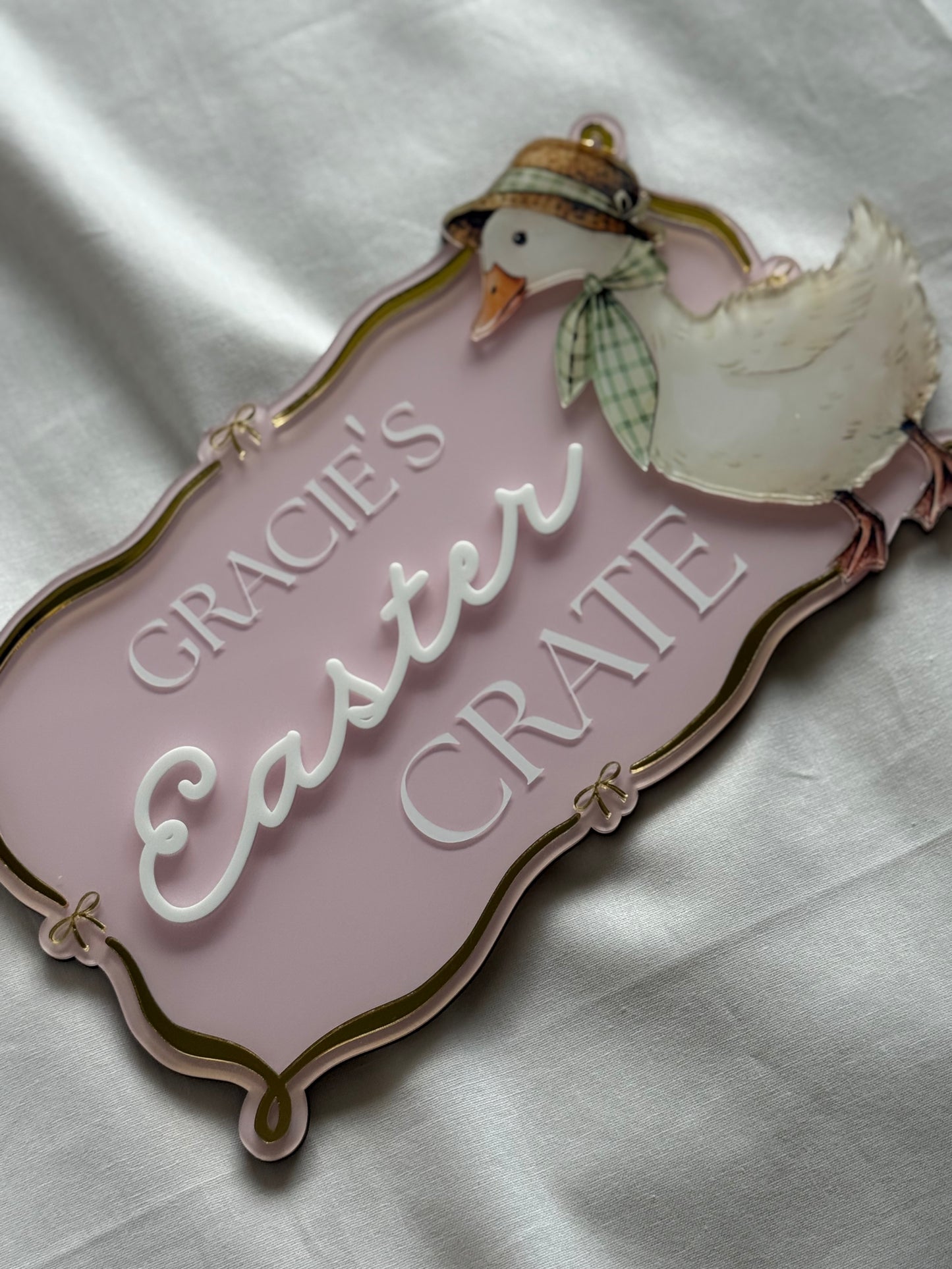 Personalised Easter Crate Plaque