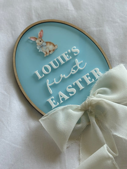 My First Easter Personalised Plaque