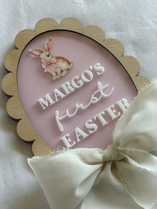 My First Easter Personalised Plaque