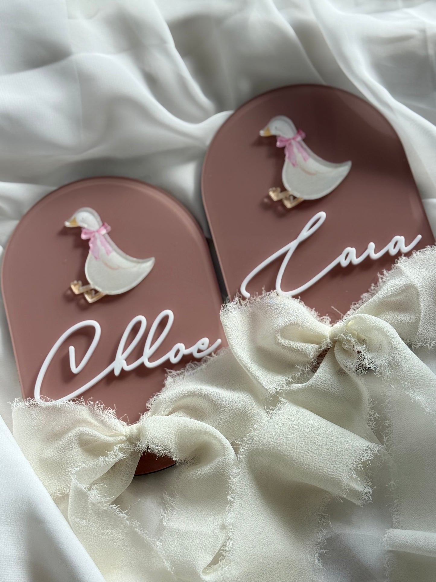 Personalised Birth Announcement Plaque- Goose