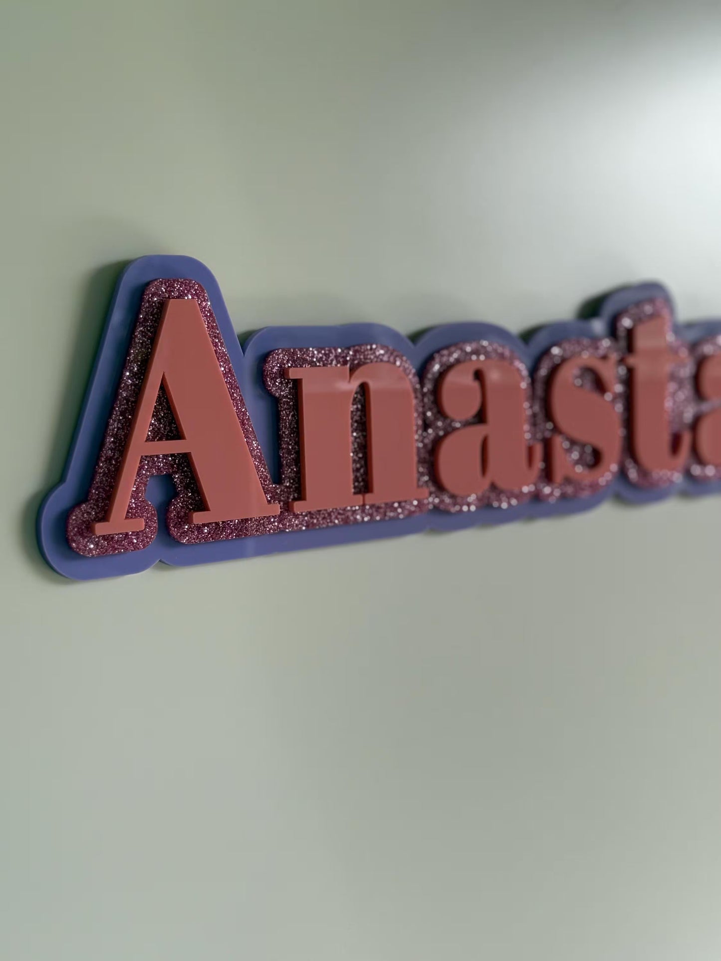 3D Name Plaque- Triple Layer Plaque- Bedroom Decor- Name Plaque- Personalised Plaque- Acrylic Name Plaque- Custom Name Plaque- Nursery Wall Plaque- Personalised Gift- 3D Name Plaque- Multicoloured- 3 Layered Name Sign