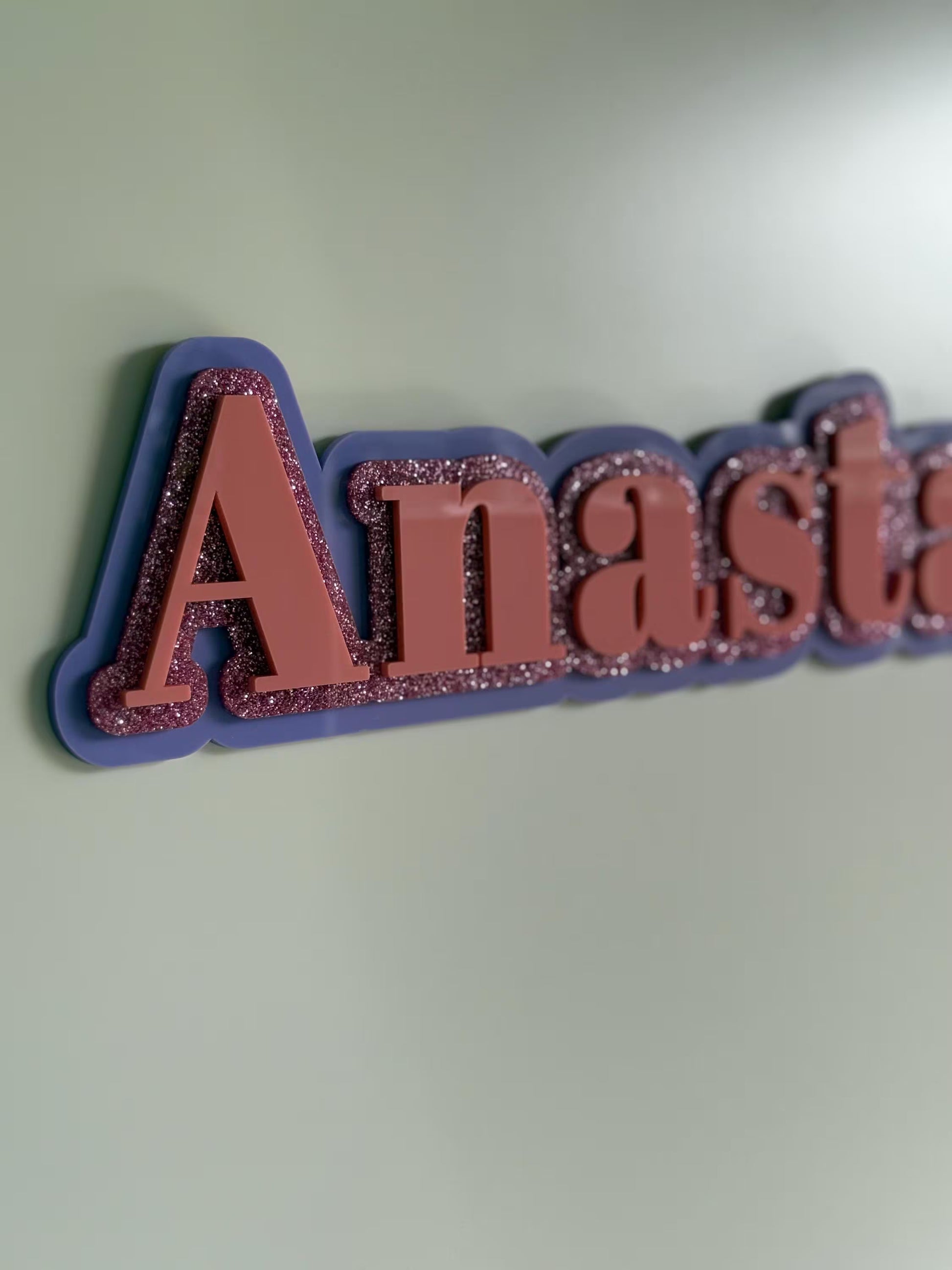 3D Name Plaque- Triple Layer Plaque- Bedroom Decor- Name Plaque- Personalised Plaque- Acrylic Name Plaque- Custom Name Plaque- Nursery Wall Plaque- Personalised Gift- 3D Name Plaque- Multicoloured- 3 Layered Name Sign