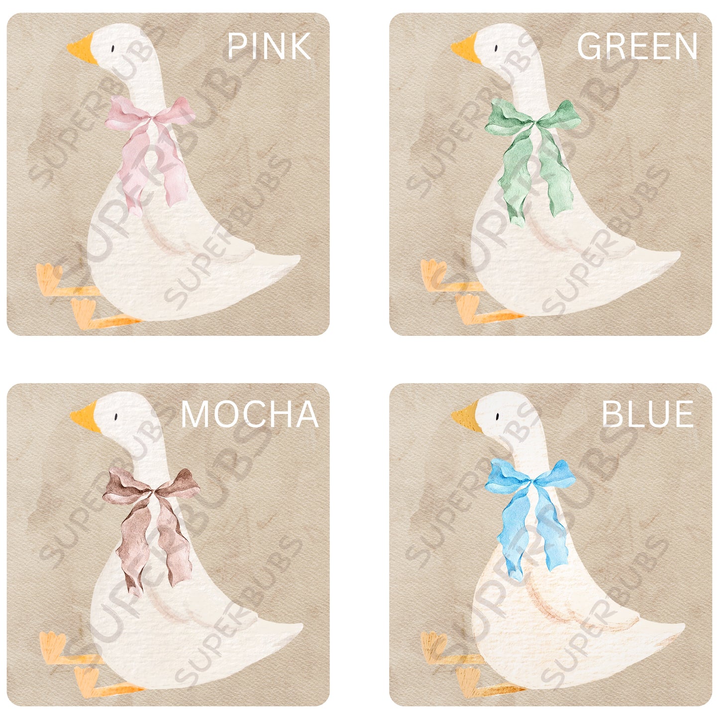 Personalised Birth Announcement Plaque- Goose