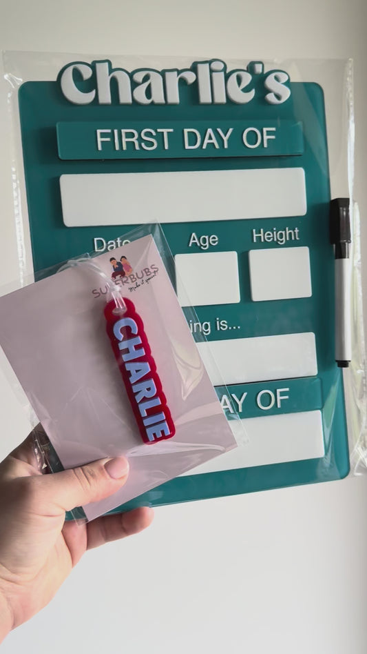 Personalised First Day/Last Day School Board | Photo Prop- Large